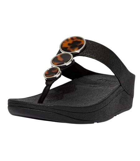 Sandales Style Scintillant Halo Femme Noir Fit Flop