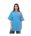 Womens/ladies Painter Logo T-shirt Dress Blue Pink Off White-2