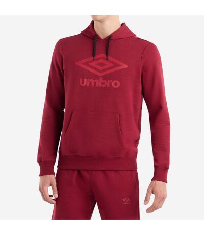 Mens Logo Hoodie Tibetan Red Umbro