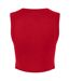 Womens/ladies muscles micro-rib tank top solid red Bella + Canvas