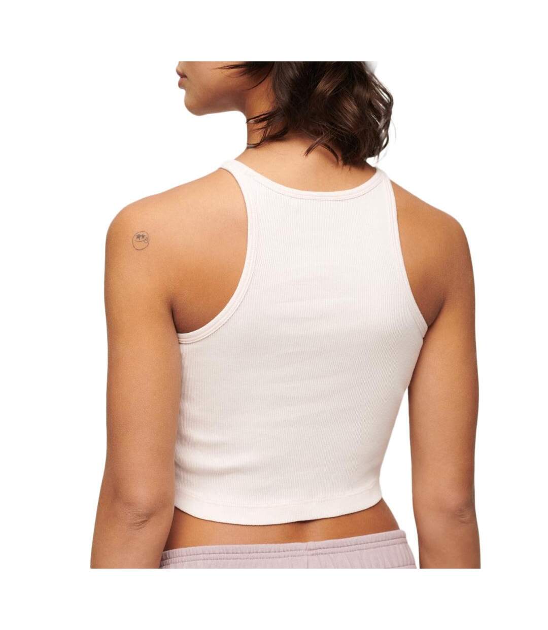 Top blanc femme superdry embroidered racer - l/xl-2