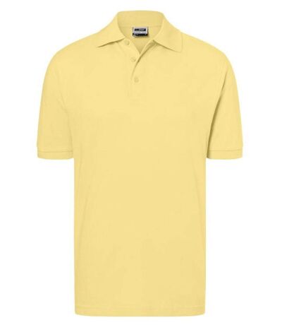 Polo manches courtes - Homme - JN070C - jaune clair