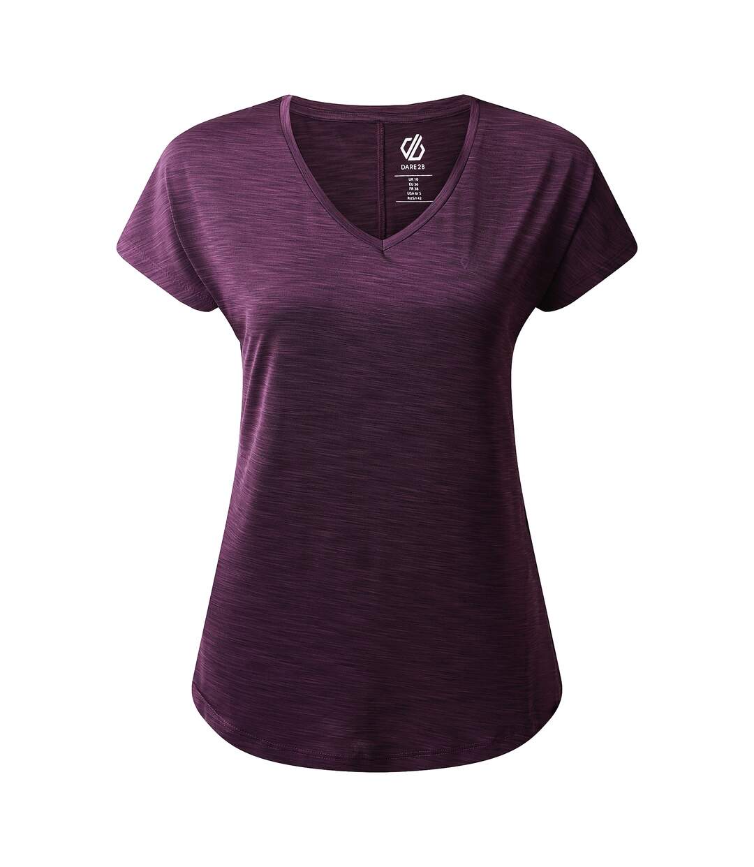 Womens/ladies vigilant active t-shirt deep plum Dare 2B-1