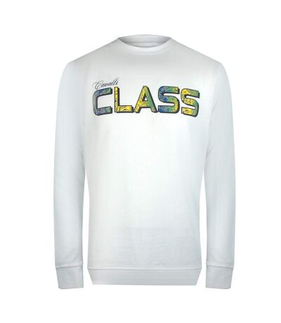 Unisex Adult Floral Logo Sweatshirt Off White Cavalli Class