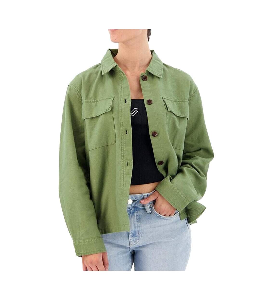 Surchemise Verte Femme Superdry Military - L-1