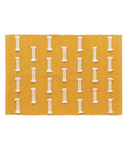 Tapis Déco Tissé Juline 50x80cm Jaune