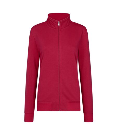 Veste De Survêtement Premium Femme Rouge HRM