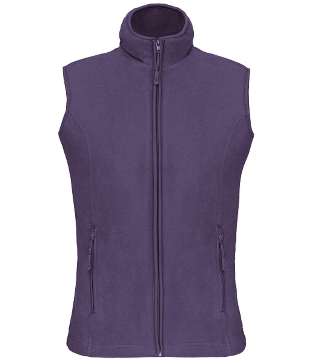 Gilet sans manches micro polaire femme - K906 - violet pourpre-2