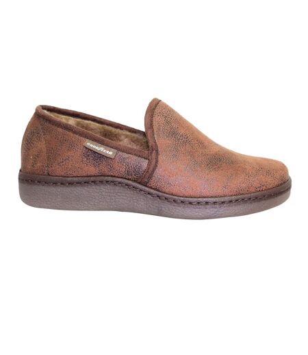 Chaussons manor homme marron Goodyear