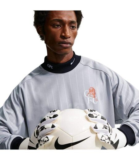 Mens 2025/2026 Chelsea Fc Goalkeeper Jersey Grey Orange Nike