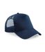 Casquette trucker adulte bleu marine français Beechfield