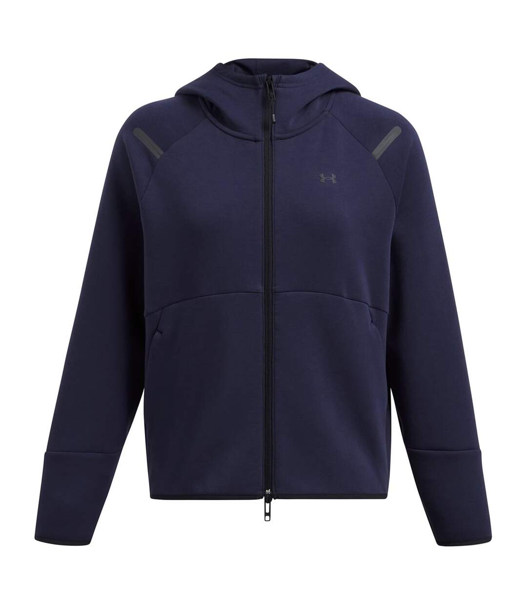 Womens/ladies Unstoppable Two Tone Sweat Jacket Blue Under Armour-2