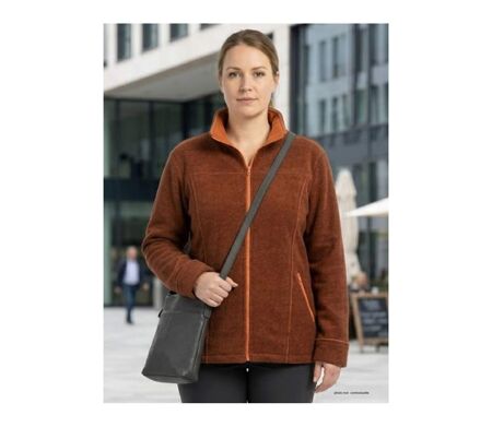 Veste Polaire Grandes Tailles AXRIGA2M Marron/Orange (Axone)