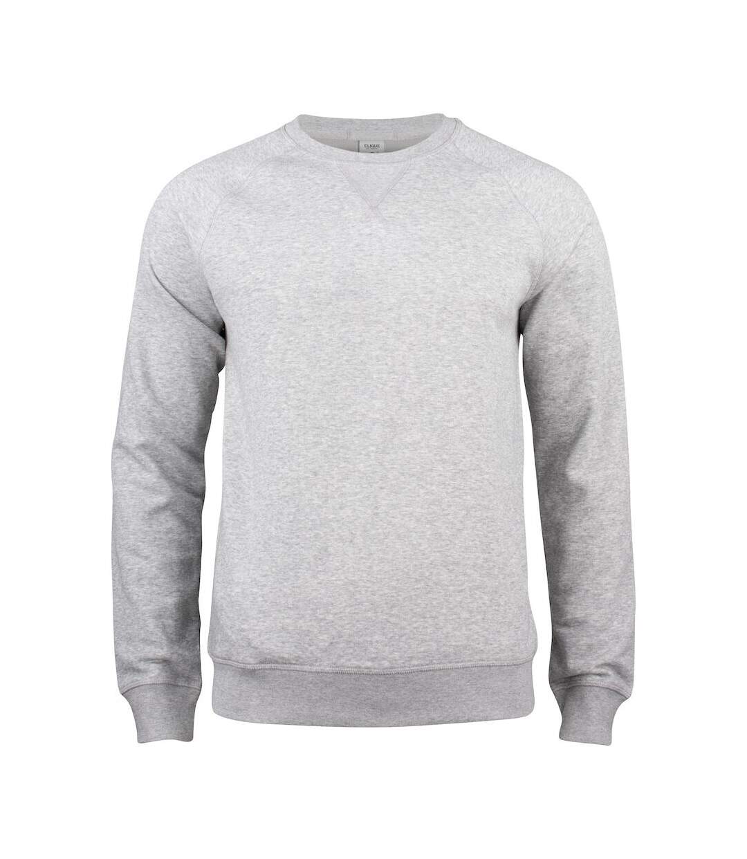 Sweat premium homme gris chiné Clique-1