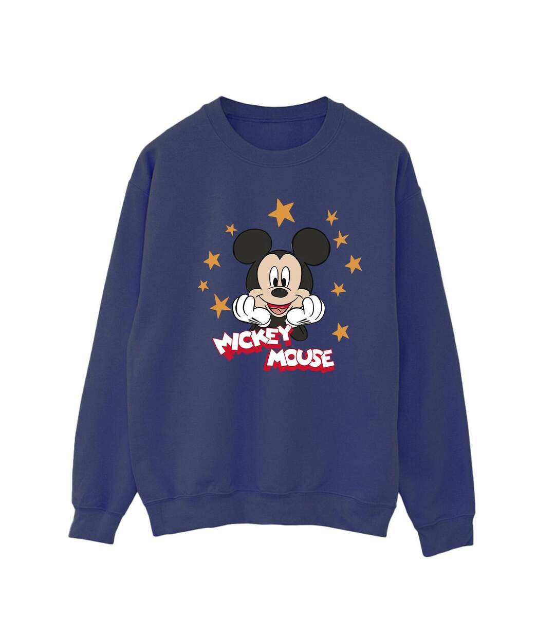 Disney Sweatshirt étoiles Mickey Mouse Femme/Ladies (Bleu marine) - UTBI28907-1