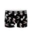 LOONEY TUNES Boxer Homme Microfibre AOP02 Noir Gris