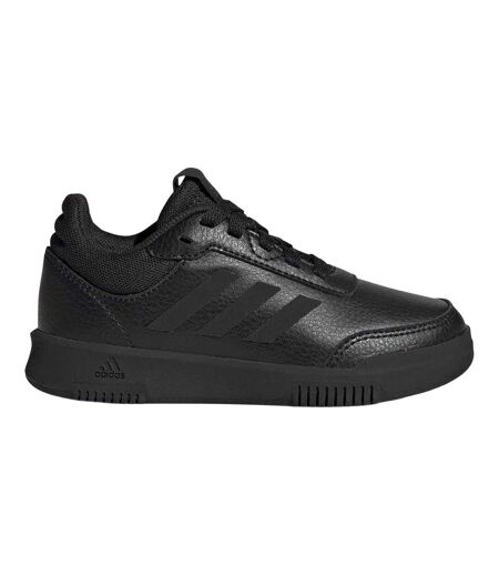 Boys Tensaur 3 Leather Trainers Triple Black Adidas