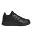 Boys Tensaur 3 Leather Trainers Triple Black Adidas-1