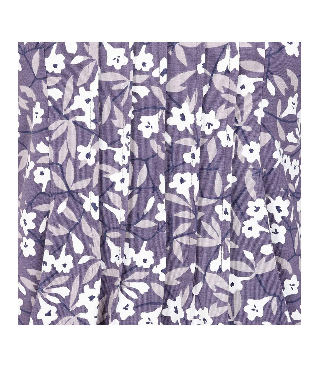 Tunique Motif/style Campanules Femme Violet Lazy Jacks-4