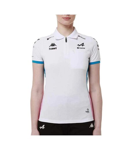 Maillot blanc/bleu femme kappa adraw alpine f1 321u87w - xxl