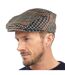 Mens Traditional Tweed Design Checked Flat Cap-4