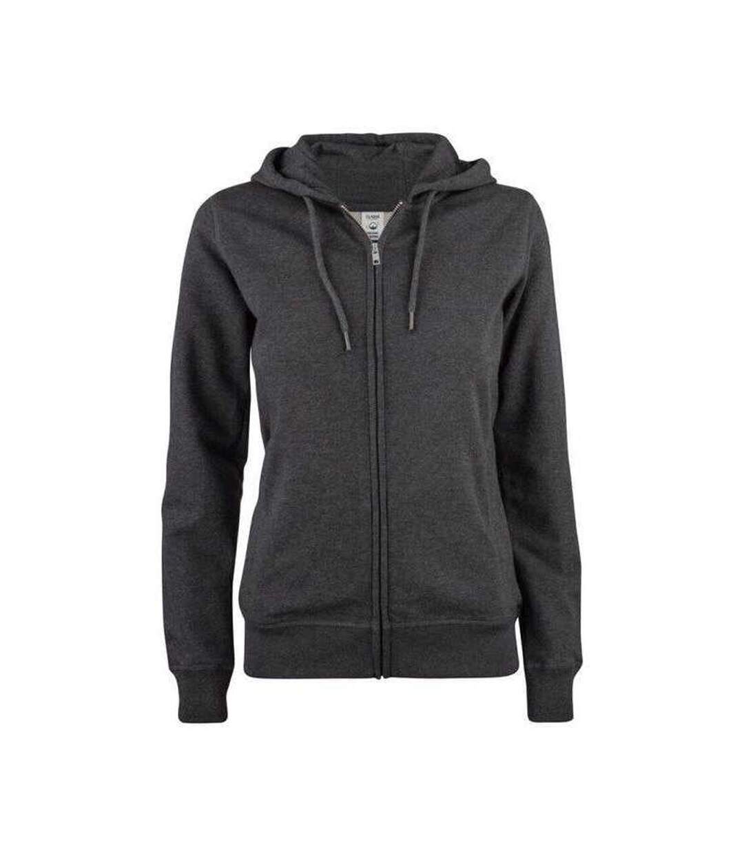 Veste À Capuche Premium Femme Anthracite Clique-1