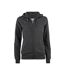 Veste À Capuche Premium Femme Anthracite Clique-1