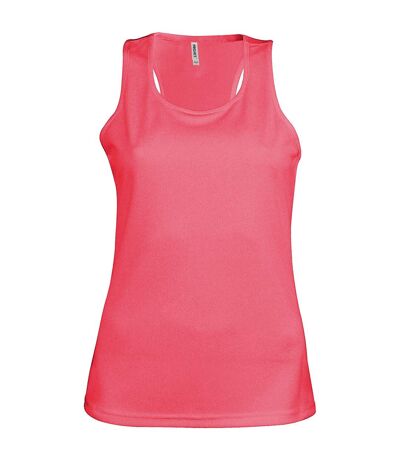 Kariban Proact Womens/Ladies Sleeveless Sports / Training Vest (Fluorescent Pink)