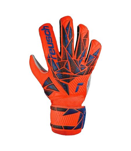 Childrens/kids Attrakt Infinity Goalkeeper Gloves Orange Reusch