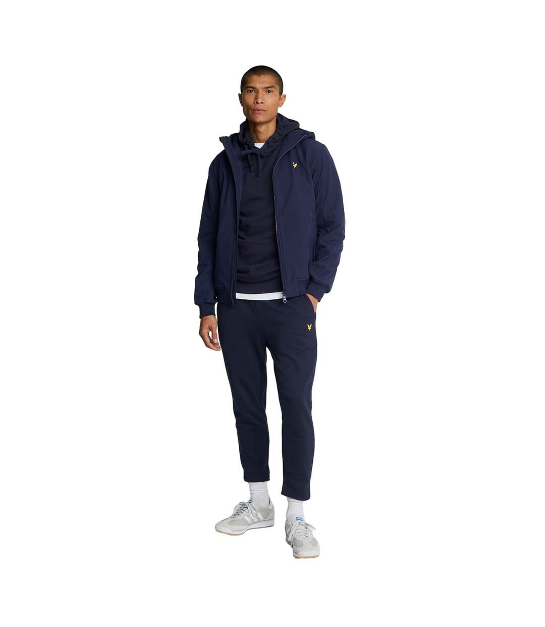 Pantalon de jogging moulant homme bleu marine Lyle & Scott-1