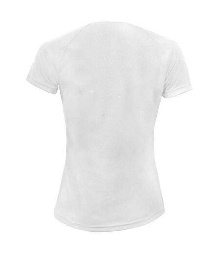T-shirt Sporty Femme Blanc SOLS