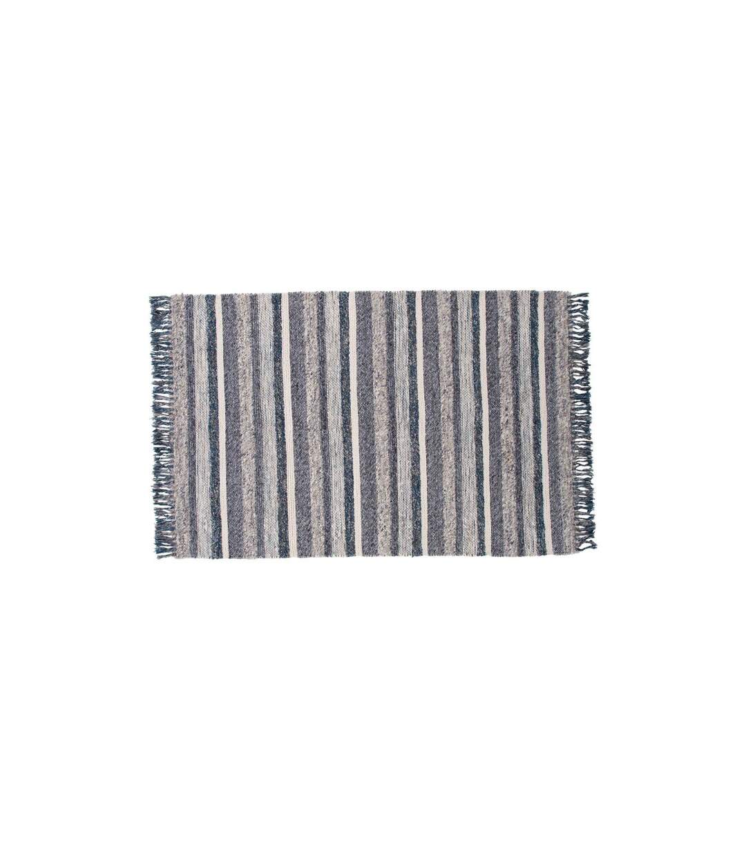 Tapis Déco en Laine Agra 170x240cm Bleu-1