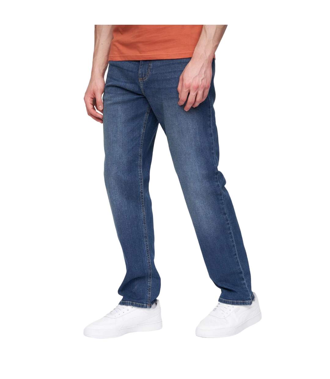 Jean Breeze Homme Délavé À La Pierre Ponce Henleys-3