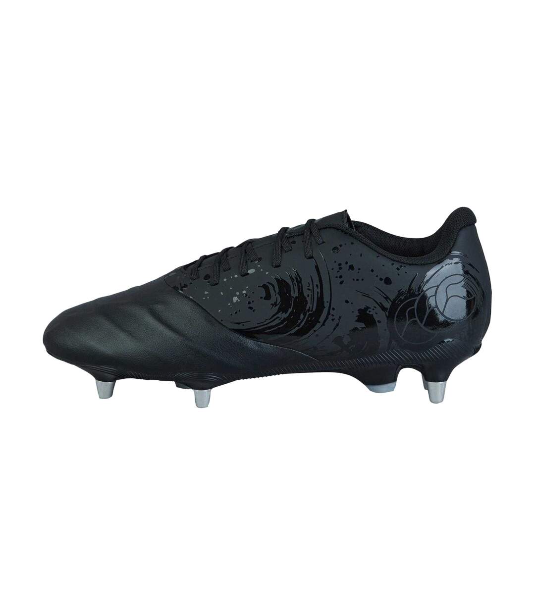 Chaussures De Rugby Pour Terrain Mou Phoenix Genesis Pro Adulte Noir Argenté Canterbury-1