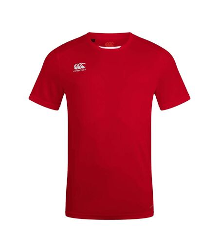 Mens Club Dry Vapodri T-shirt Flag Red Canterbury