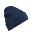 Bonnet À Manchettes Original Pour Adultes, Unisexe Bleu Marine Oxford Beechfield-1