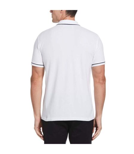 Mens Earl Cotton Pique Polo Shirt White Original Penguin