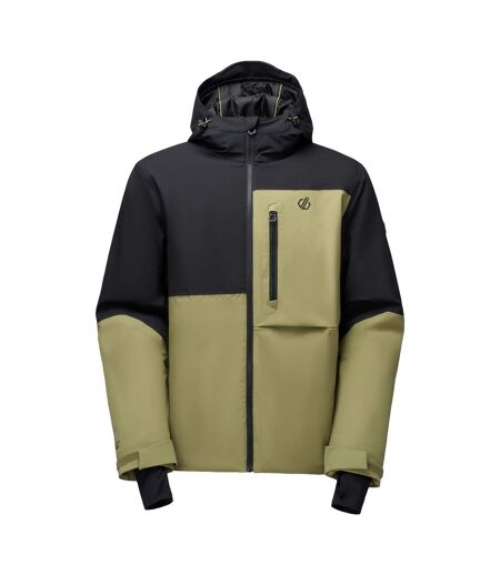 Mens Halfpipe Iv Colour Block Ski Jacket Black Martini Olive Dare 2B