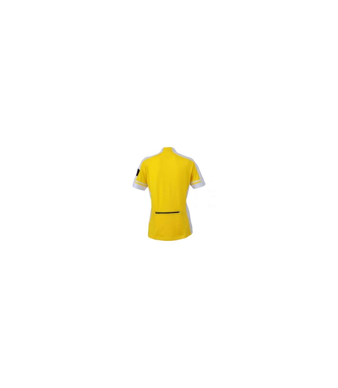 maillot cycliste zippé FEMME JN453 - jaune-3