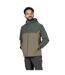Mens Lightweight Waterproof Hiking Jacket with Hood Half Zip Rain Shell Coat-5