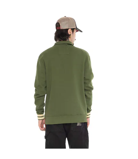 Sweat col montant en molleton avec écusson Alec Vondutch