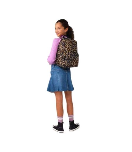 Leopard Print Recycled Polyester Mini Backpack One Size Leopard Bagbase
