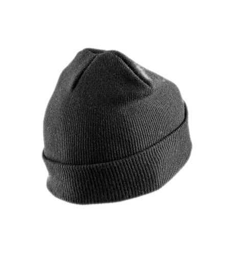 Result Adults Unisex Double Knit Thinsulate Printers Beanie (Black) - UTPC3737