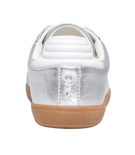 Baskets Amber Femme Argenté Only
