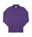 Polo Manches Longues My Polo Homme Lilas Métallique B&C-1