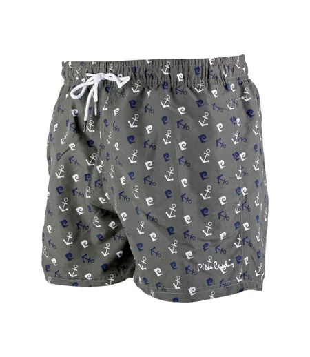 Boardshort homme avec ceinture tout élastiquée Basic Pierre Cardin