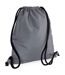 Icon Drawstring Bag One Size Graphite Black Bagbase-1