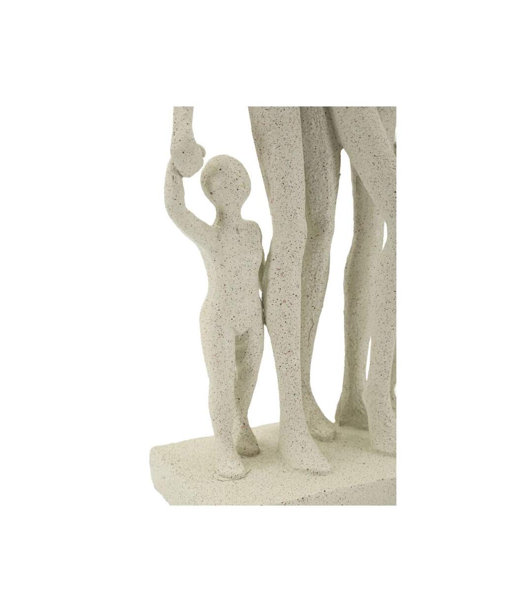 Statuette Déco Famille Stons 30cm Crème-5