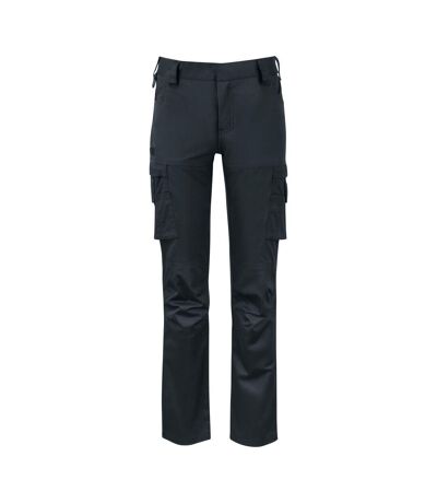 Womens/ladies Stretch Cargo Trousers Black Projob