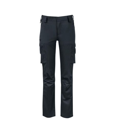 Womens/ladies Stretch Cargo Trousers Black Projob